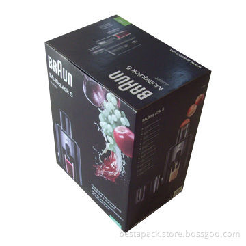 Printed cardboard packaging box with 4C + OPP lamination